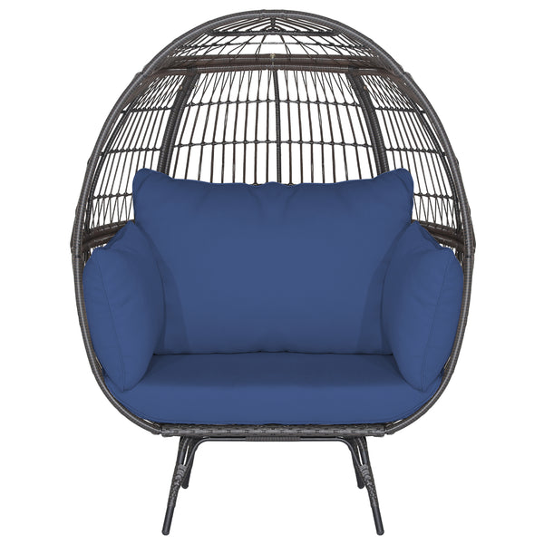 Ship in 2 boxes (box 1 includes screws)  may not arrive on the same day<br>Extra-wide opening for ample overhead expanse<br>Wrap you in a cozier structure thanks to its egg shape<br>Large space for you to curl up<br>Sturdy metal frame for 450 lbs max load