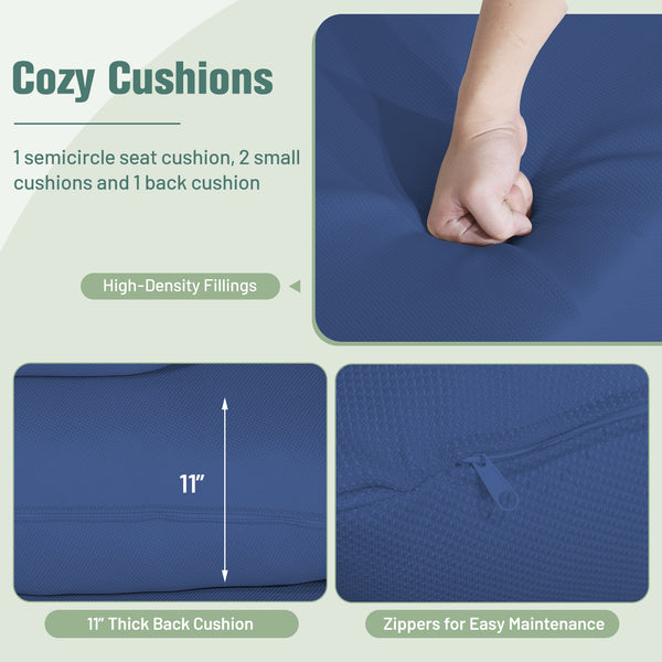 Ship in 2 boxes (box 1 includes screws)  may not arrive on the same day<br>Extra-wide opening for ample overhead expanse<br>Wrap you in a cozier structure thanks to its egg shape<br>Large space for you to curl up<br>Sturdy metal frame for 450 lbs max load