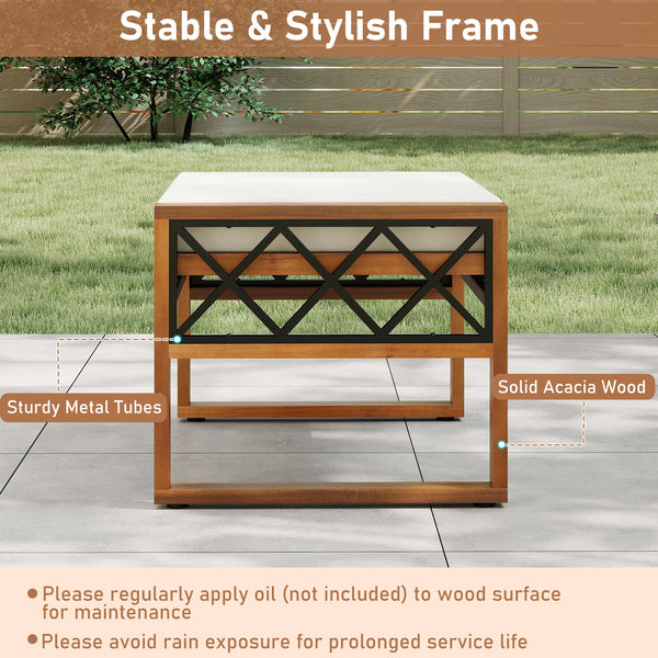 Can be used as footstools  extra seats  side tables for versatility<br>Hand-woven and sun-protective PE rattan blends longevity with beauty<br>Equipped with soft sponge-filled cushions for added comfort<br>Smooth zippers ensure easy cover removal as well 