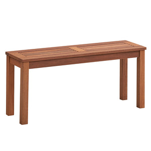 Solid wood construction for sturdiness and durability<br>Ventilated slatted seat provides a comfortable seating<br>Spacious seating area for up to 2 people <br>Easy-to-clean surface requires little maintenance<br>Bottom reinforced wood strips for better s