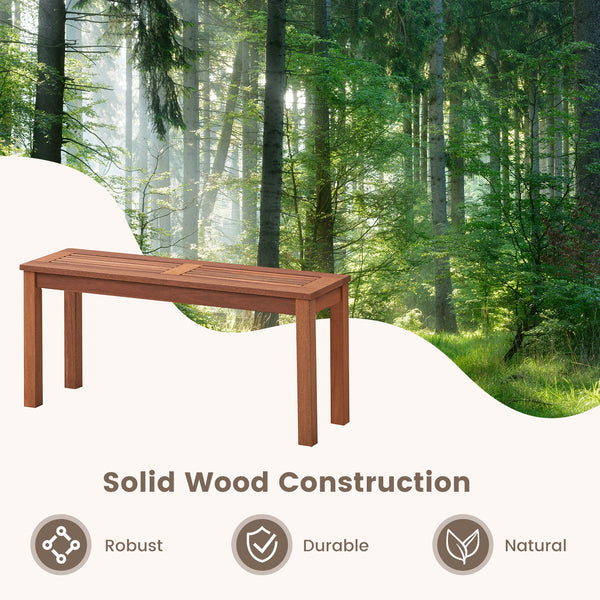 Solid wood construction for sturdiness and durability<br>Ventilated slatted seat provides a comfortable seating<br>Spacious seating area for up to 2 people <br>Easy-to-clean surface requires little maintenance<br>Bottom reinforced wood strips for better s