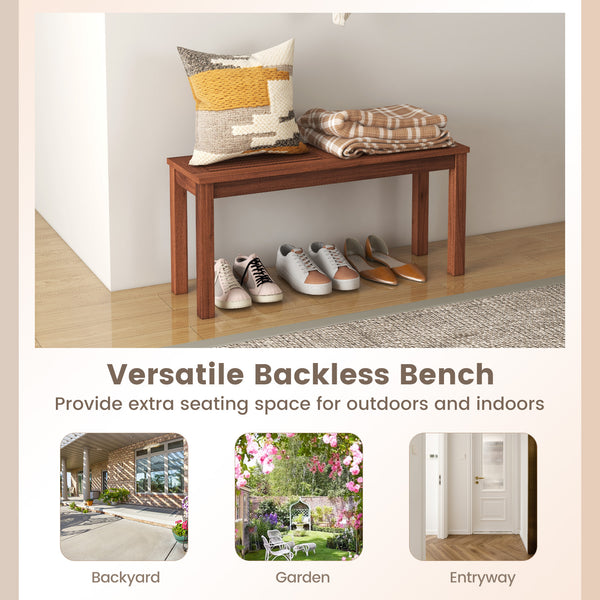 Solid wood construction for sturdiness and durability<br>Ventilated slatted seat provides a comfortable seating<br>Spacious seating area for up to 2 people <br>Easy-to-clean surface requires little maintenance<br>Bottom reinforced wood strips for better s