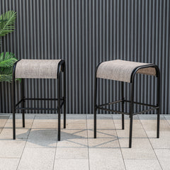 Sturdy metal frame supports up to 400 lbs<br>Curved seat makes you sit with high-level comfort<br>Premium fabric resists tears and fading<br>Breathable and quick-drying seat suits for outdoor use<br>Screw-in crossbar reinforces overall stability<br>Sleek 