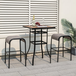 Sturdy metal frame supports up to 400 lbs<br>Curved seat makes you sit with high-level comfort<br>Premium fabric resists tears and fading<br>Breathable and quick-drying seat suits for outdoor use<br>Screw-in crossbar reinforces overall stability<br>Sleek 