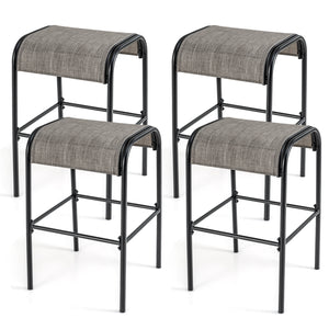 Sturdy metal frame supports up to 400 lbs<br>Curved seat makes you sit with high-level comfort<br>Premium fabric resists tears and fading<br>Breathable and quick-drying seat suits for outdoor use<br>Screw-in crossbar reinforces overall stability<br>Sleek 