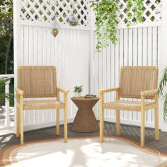 Spacious seat will relieve your fatigue and stress <br>Super sturdy with 400 lbs max load <br>Premium rubber wood frame offers strong support <br>Elegant and durable woven paper rope offers you a better sitting experience <br>Anti-slip footpads improve th