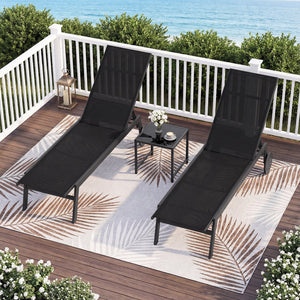 Customize your position with a 6-level adjustable backrest<br>The backrest includes a full flat position for better sunbathing<br>Long-lasting adjustment brackets for a user-friendly design<br>Make you feel comfortable with breathable fabric<br>Quick-dryi
