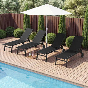Customize your position with a 6-level adjustable backrest<br>The backrest includes a full flat position for better sunbathing<br>Long-lasting adjustment brackets for a user-friendly design<br>Make you feel comfortable with breathable fabric<br>Quick-dryi