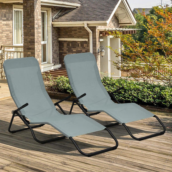 Lie on this 2-piece patio chaise lounges with your beloved one and enjoy a relaxing summer afternoon! Â  The ergonomically designed seat with high backrest and non-slip armrests provides you with an ultra-comfortable lying experience. And you can swing ba