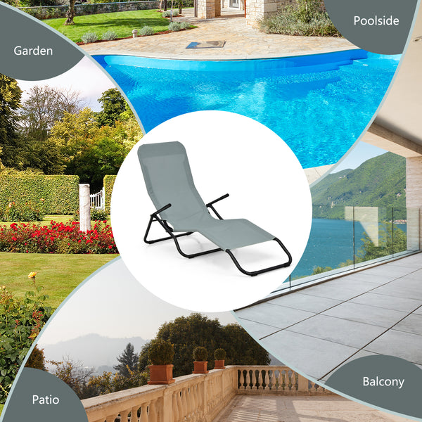Lie on this 2-piece patio chaise lounges with your beloved one and enjoy a relaxing summer afternoon! Â  The ergonomically designed seat with high backrest and non-slip armrests provides you with an ultra-comfortable lying experience. And you can swing ba