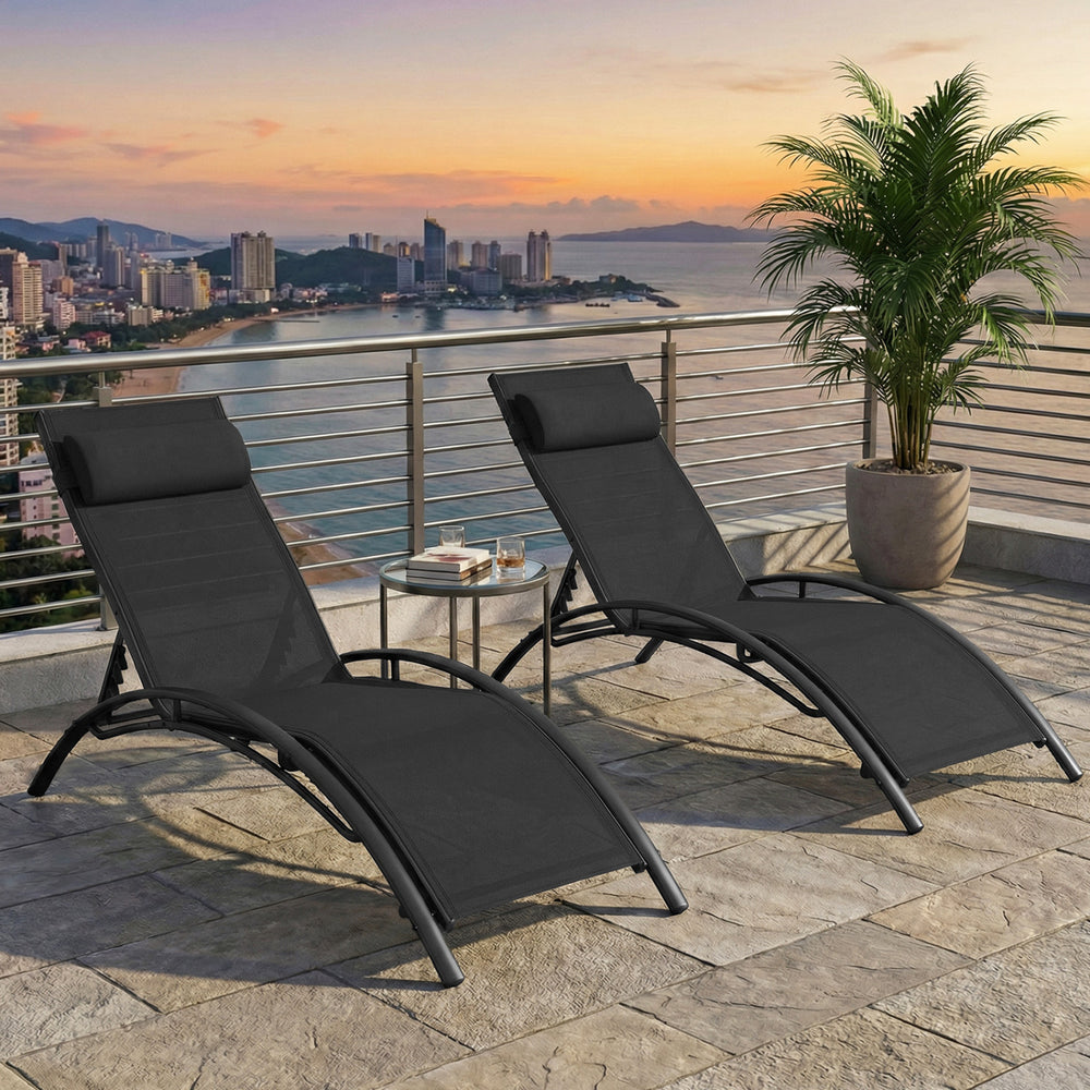 5 adjustable backrest levels for personalized comfort<br>Heavy-duty metal frame ensures sturdy support<br>Non-slip foot pads provide enhanced outdoor stability<br>Breathable fabric dries quickly for all-day comfort<br>Tear-resistant material designed for 