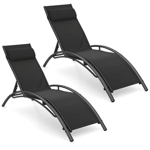 5 adjustable backrest levels for personalized comfort<br>Heavy-duty metal frame ensures sturdy support<br>Non-slip foot pads provide enhanced outdoor stability<br>Breathable fabric dries quickly for all-day comfort<br>Tear-resistant material designed for 