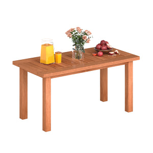 High-quality wood material ensures sturdy & stable structure<br>Exquisite workmanship is suitable for long outdoor use<br>Stable support legs account for reliable construction<br>Smooth painted surface for longer service life<br>Rectangular tabletop provi