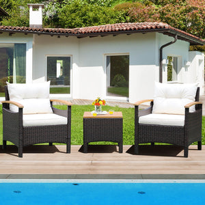 Heavy-duty steel frame with rustproof finish can stand the test of time<br>Durable mix brown PE rattan is elegant and suitable for outdoor use<br>Adjustable foot pads on the front feet of the sofa for added stability<br>Comfortable to sit with cozy backre