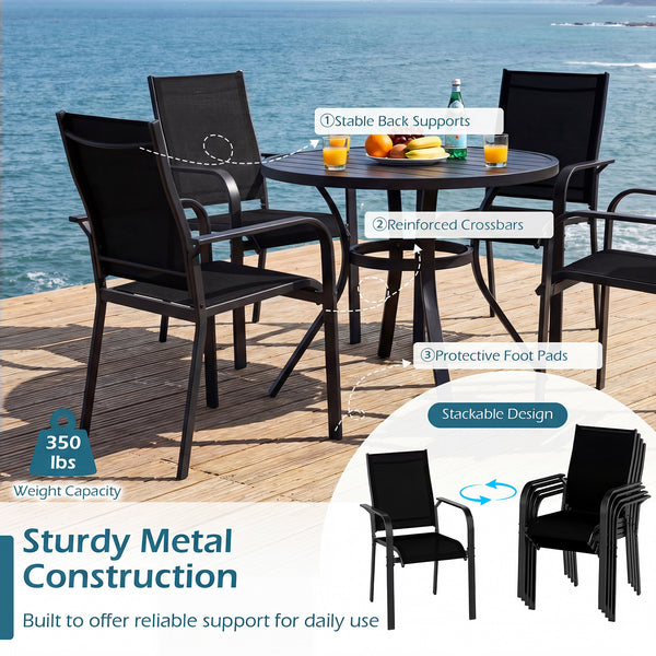 Inclined backrest for a naturally relaxed sitting posture<br>Wide seat for improved comfort and support<br>Supportive armrests to reduce arm and shoulder fatigue<br>Breathable mesh fabric for better airflow in warm weather<br>Wear-resistant material for l