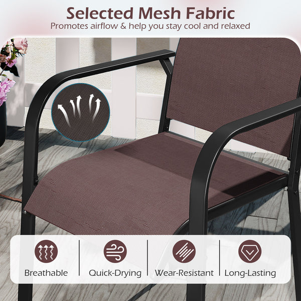 Inclined backrest for a naturally relaxed sitting posture<br>Wide seat for improved comfort and support<br>Supportive armrests to reduce arm and shoulder fatigue<br>Breathable mesh fabric for better airflow in warm weather<br>Wear-resistant material for l