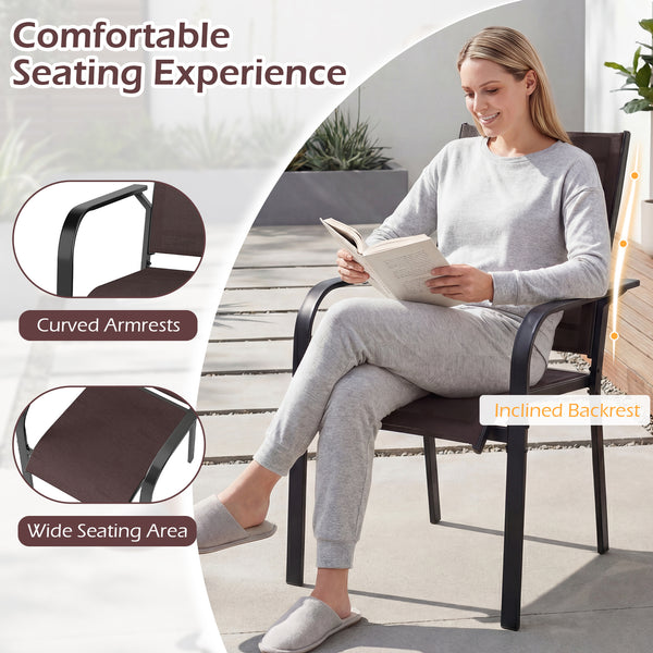 Inclined backrest for a naturally relaxed sitting posture<br>Wide seat for improved comfort and support<br>Supportive armrests to reduce arm and shoulder fatigue<br>Breathable mesh fabric for better airflow in warm weather<br>Wear-resistant material for l
