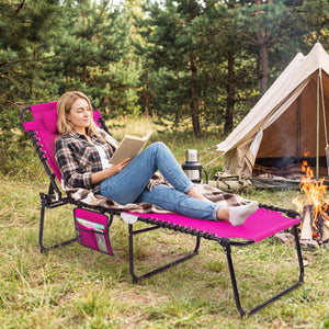 The backrest can be adjusted in 4 positions and the footrest in 2 positions<br>Multiple lounge modes: Sit-up Mode  Recline Mode  Flat-down Mode<br>Comes with a removable headrest to relax your head and neck<br>Made of premium fabric  breathable  skin-frie