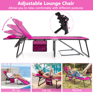 The backrest can be adjusted in 4 positions and the footrest in 2 positions<br>Multiple lounge modes: Sit-up Mode  Recline Mode  Flat-down Mode<br>Comes with a removable headrest to relax your head and neck<br>Made of premium fabric  breathable  skin-frie