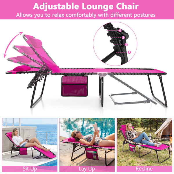 The backrest can be adjusted in 4 positions and the footrest in 2 positions<br>Multiple lounge modes: Sit-up Mode  Recline Mode  Flat-down Mode<br>Comes with a removable headrest to relax your head and neck<br>Made of premium fabric  breathable  skin-frie