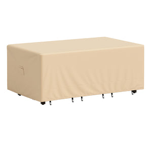 Made of premium polyester fabric with PU coating<br>Resist to all kinds of weathers  whether itâ€™s rainy or sunny<br>Protect the patio table set from sunlight and water<br>Reinforced stitches for longer service life<br>Large handle for easy removal of th