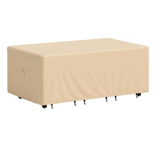 Made of premium polyester fabric with PU coating<br>Resist to all kinds of weathers  whether itâ€™s rainy or sunny<br>Protect the patio table set from sunlight and water<br>Reinforced stitches for longer service life<br>Large handle for easy removal of th