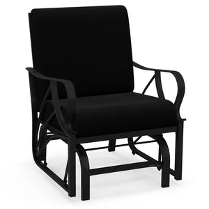 Relaxing and comfortable seat with a soft cushion<br>Sturdy and durable metal frame with waterproof surface<br>Stylish design that complements any outdoor space<br>Ergonomic armrests and backrest for added comfort and support <br>Lightweight and easy to m