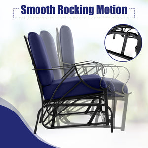 Relaxing and comfortable seat with a soft cushion<br>Sturdy and durable metal frame with waterproof surface<br>Stylish design that complements any outdoor space<br>Ergonomic armrests and backrest for added comfort and support <br>Lightweight and easy to m