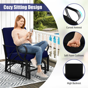 Relaxing and comfortable seat with a soft cushion<br>Sturdy and durable metal frame with waterproof surface<br>Stylish design that complements any outdoor space<br>Ergonomic armrests and backrest for added comfort and support <br>Lightweight and easy to m
