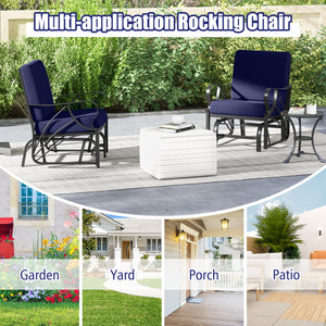 Relaxing and comfortable seat with a soft cushion<br>Sturdy and durable metal frame with waterproof surface<br>Stylish design that complements any outdoor space<br>Ergonomic armrests and backrest for added comfort and support <br>Lightweight and easy to m