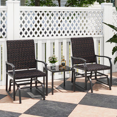 Smooth gliding design makes you feel more relaxed<br>Heavy-duty metal frame offers strong support<br>Premium rattan surface adds durability and elegance<br>Cushioned seat with quick dry foam provides more coziness<br>Ergonomically designed with curved arm