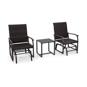 Smooth gliding design makes you feel more relaxed<br>Heavy-duty metal frame offers strong support<br>Premium rattan surface adds durability and elegance<br>Cushioned seat with quick dry foam provides more coziness<br>Ergonomically designed with curved arm