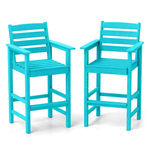 Made of high-quality HDPE for prolonged service life<br>Reinforced crossbars for added stability<br>Stainless steel screws for firm connection and longer using time<br>Cozy to sit with inclined backrest  wide armrests and footrest<br>Slatted seat is breat