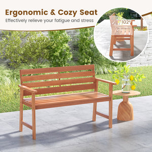 Premium solid wood construction for long-lasting durability<br>Burr-free and natural wood structure for an authentic look.<br>102Â° inclined backrest relieves fatigue and stress<br>Wide armrests for added comfort and relaxation<br>Breathable slatted desig