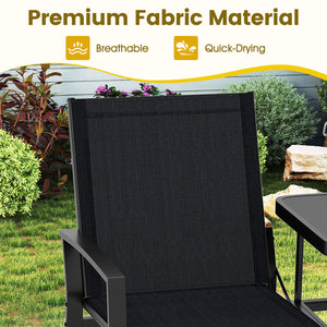 Breathable fabric ensures comfort on warm days<br>Tempered glass table holds essentials for easy access<br>Seats 2 comfortably with a spacious seating space<br>Thoughtful armrests and backrests provide reliable support<br>Heavy-duty metal frame for durabi