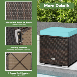 Can be used as a storage box  a footstool  a side table or an additional seat<br>Ample storage space inside offers more convenience<br>Soft seat cushions bring you optimal comfort<br>Smooth zippers make the cushion cover easy to remove and wash<br>Stable 