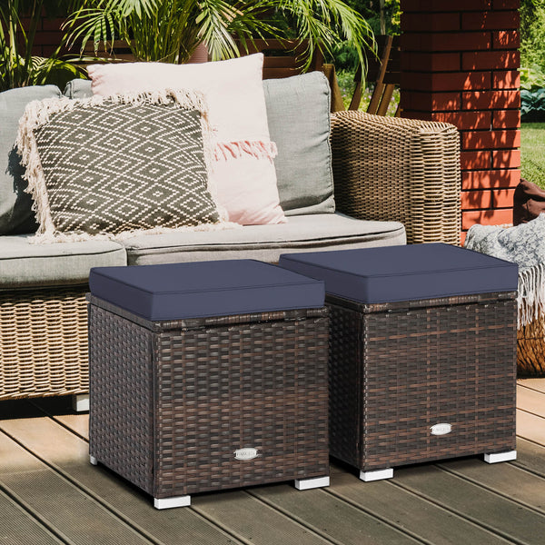 Can be used as a storage box  a footstool  a side table or an additional seat<br>Ample storage space inside offers more convenience<br>Soft seat cushions bring you optimal comfort<br>Smooth zippers make the cushion cover easy to remove and wash<br>Stable 