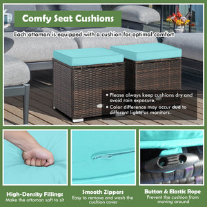 Can be used as a storage box  a footstool  a side table or an additional seat<br>Ample storage space inside offers more convenience<br>Soft seat cushions bring you optimal comfort<br>Smooth zippers make the cushion cover easy to remove and wash<br>Stable 
