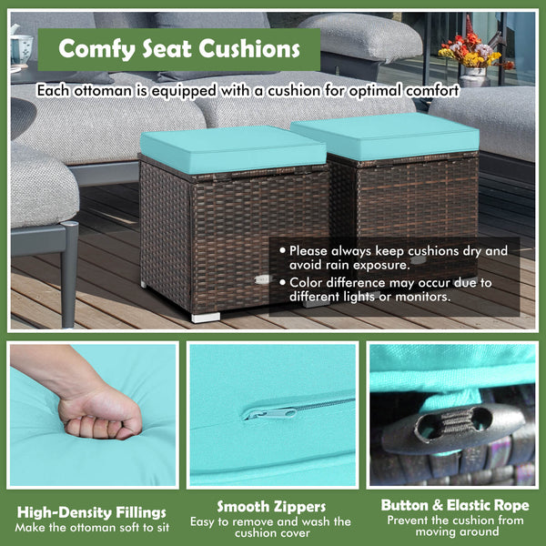 Can be used as a storage box  a footstool  a side table or an additional seat<br>Ample storage space inside offers more convenience<br>Soft seat cushions bring you optimal comfort<br>Smooth zippers make the cushion cover easy to remove and wash<br>Stable 