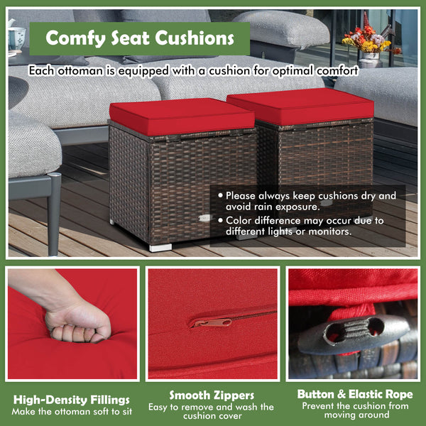Can be used as a storage box  a footstool  a side table or an additional seat<br>Ample storage space inside offers more convenience<br>Soft seat cushions bring you optimal comfort<br>Smooth zippers make the cushion cover easy to remove and wash<br>Stable 