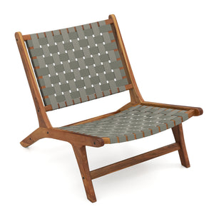 Well-selected solid wood for optimal longevity<br>Ergonomic 103Â° inclined backrest enhances seating comfort<br>Spacious and contoured seat offers more coziness<br>Cross-woven nylon webbing provides breathable  firm support<br>Natural wood grain finish ad