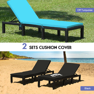 Come with 1 x rattan lounge chair  1 x seat cushion  2 x cushion cover and 1 x instruction<br>Durable hand-woven black PE rattan and steel frame for long time using<br>8 sturdy legs offer extra support and stability for you<br>Soft and thick cushion for c