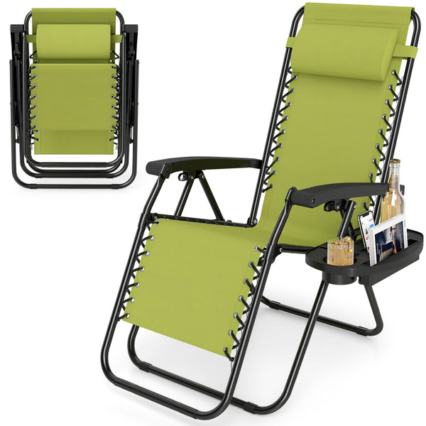 160Â° zero-gravity recline helps ease pressure for deeper relaxation<br>Secure locking mechanism for worry-free lounging<br>Breathable quick-dry fabric ensure long-lasting comfort and outdoor durability<br>Adjustable pillow works for head or lower-back su