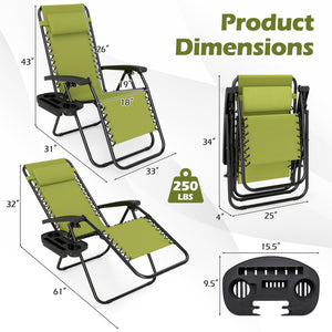 160Â° zero-gravity recline helps ease pressure for deeper relaxation<br>Secure locking mechanism for worry-free lounging<br>Breathable quick-dry fabric ensure long-lasting comfort and outdoor durability<br>Adjustable pillow works for head or lower-back su