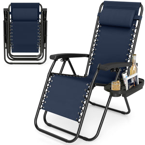 160Â° zero-gravity recline helps ease pressure for deeper relaxation<br>Secure locking mechanism for worry-free lounging<br>Breathable quick-dry fabric ensure long-lasting comfort and outdoor durability<br>Adjustable pillow works for head or lower-back su
