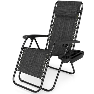 160Â° zero-gravity recline helps ease pressure for deeper relaxation<br>Secure locking mechanism for worry-free lounging<br>Breathable quick-dry fabric ensure long-lasting comfort and outdoor durability<br>Adjustable pillow works for head or lower-back su