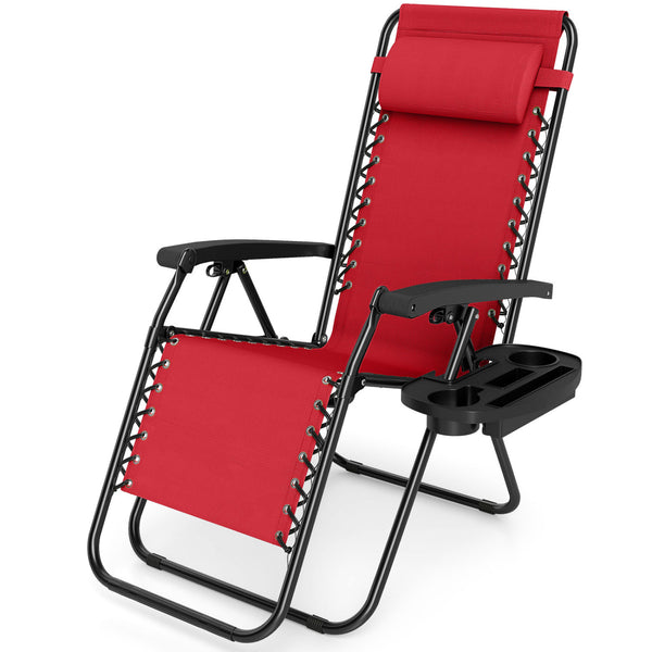 160Â° zero-gravity recline helps ease pressure for deeper relaxation<br>Secure locking mechanism for worry-free lounging<br>Breathable quick-dry fabric ensure long-lasting comfort and outdoor durability<br>Adjustable pillow works for head or lower-back su