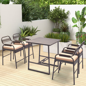 high-density fillings ensuring comfort during extended seating periods<br>breathable and fade-resistant PE rattan material for long-lasting elegance<br>Sturdy metal pipes provide durability and reliability for long-term use<br>Enhanced stability is guaran