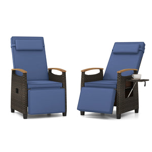 Please avoid rain exposure for prolonged service life<br>A protective cover is recommended but not included<br>150Â° adjustment of backrest and footrest meet different demands<br>Stable linkage device ensures safe adjustment<br>PE rattan surface for long-