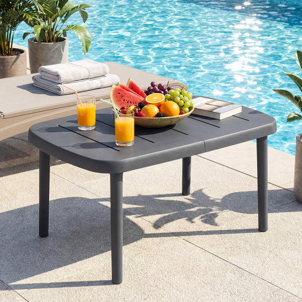 High-quality aluminum alloy support rods provide reliable support for placed items<br>Spacious tabletop keeps your belongings organized and within easy reach<br>Provide space for the beverage  snack  magazine  coffee cup and potted plant<br>Crafted from p